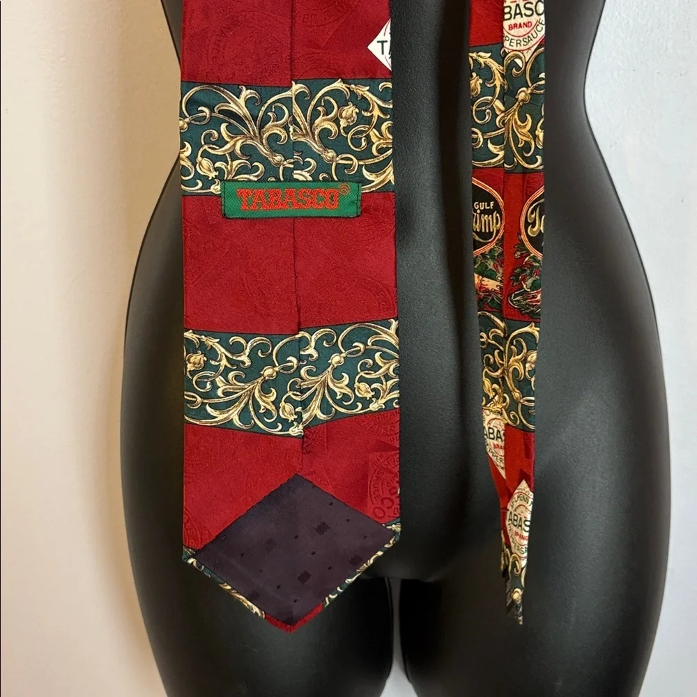 Tabasco Hot Sauce Gulf Shrimp Silk Necktie Tie